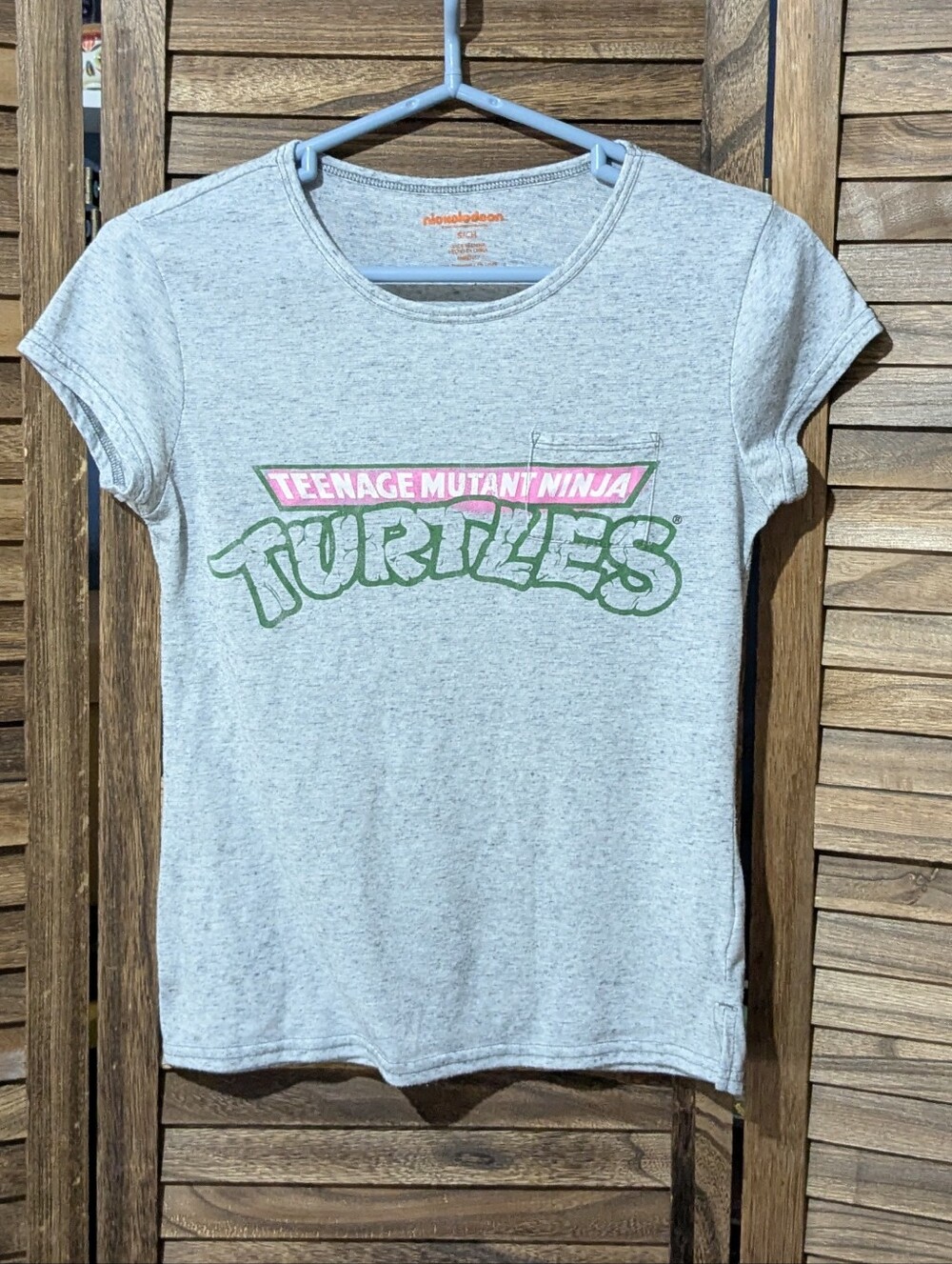 TMNT Teenage Mutant Ninja Turtles Short Sleeve Graphic Tee Gray